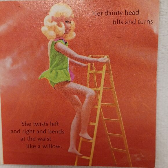 1969 Living Skipper Doll Mattel Golden Blonde Swimsuit Beautiful HAIR EYELASHES - Picture 15 of 16